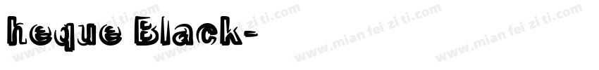heque Black字体转换